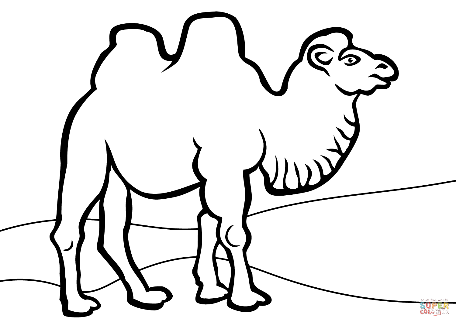 Camel coloring #12, Download drawings