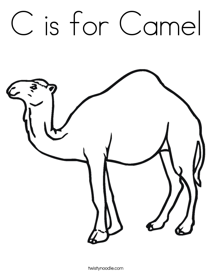 Camel coloring #3, Download drawings