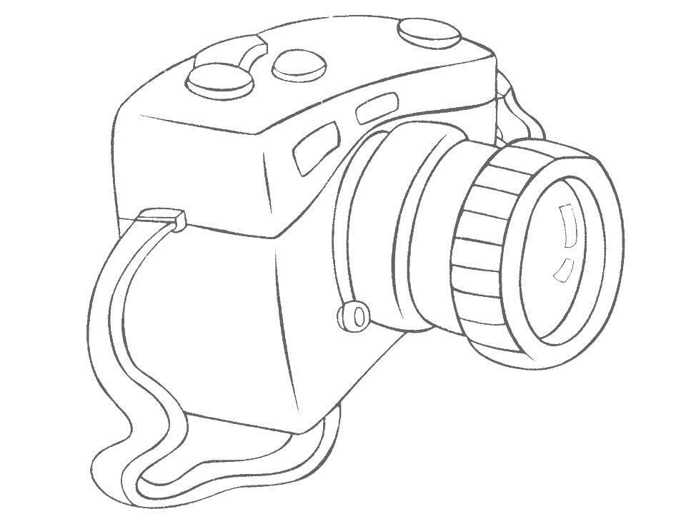 Camera coloring #6, Download drawings