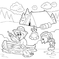 Camp coloring #11, Download drawings