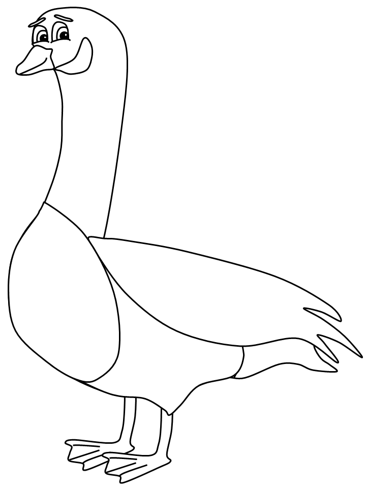 Canada Goose coloring #4, Download drawings