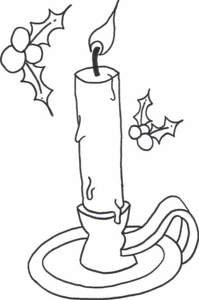 Candle coloring #8, Download drawings