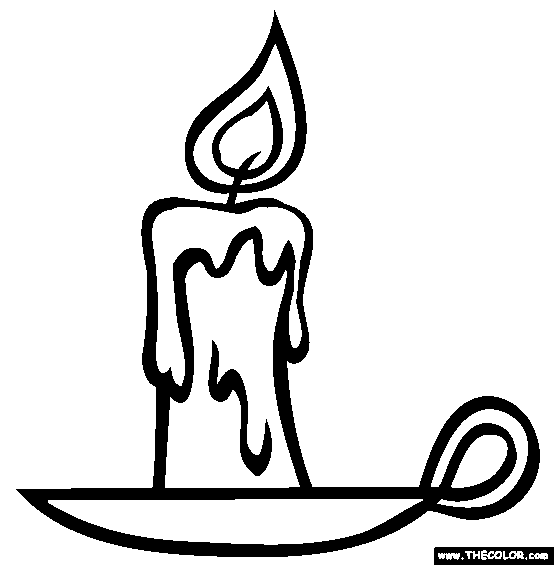 Candle coloring #20, Download drawings