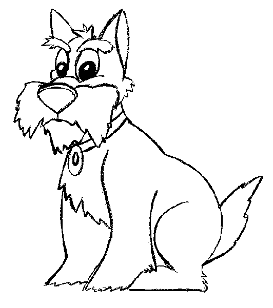 Canine coloring #10, Download drawings