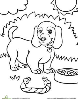 Canine coloring #6, Download drawings