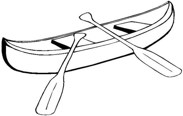 Canoe coloring #15, Download drawings