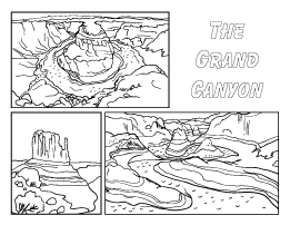 Grand Canyon coloring #7, Download drawings