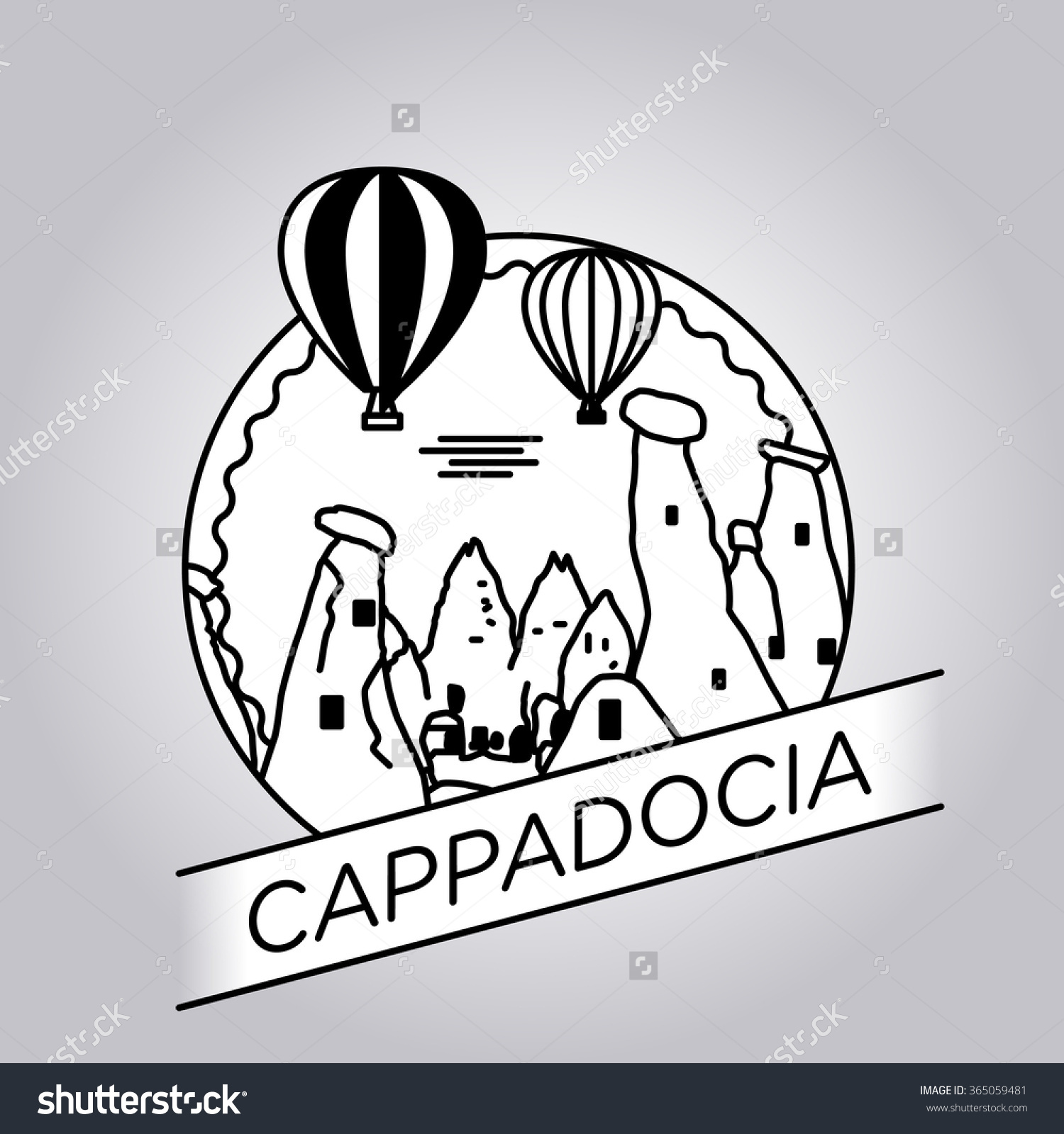 Cappadocia coloring #13, Download drawings