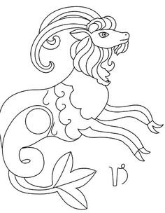 Capricorn  (Astrology) coloring #13, Download drawings