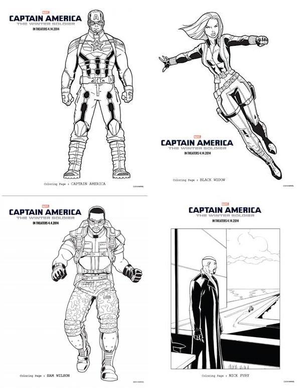 Captain America: The Winter Soldier coloring #2, Download drawings