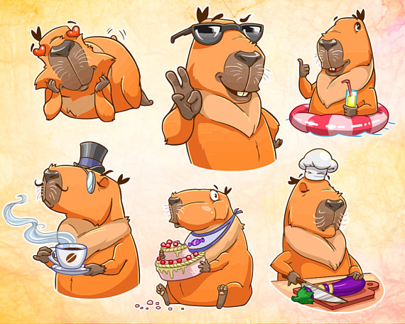 Capybara svg #15, Download drawings