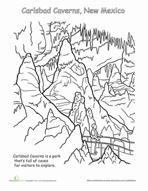 Carlsbad Caverns coloring #18, Download drawings