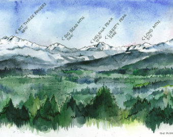 Cascade Range coloring #5, Download drawings