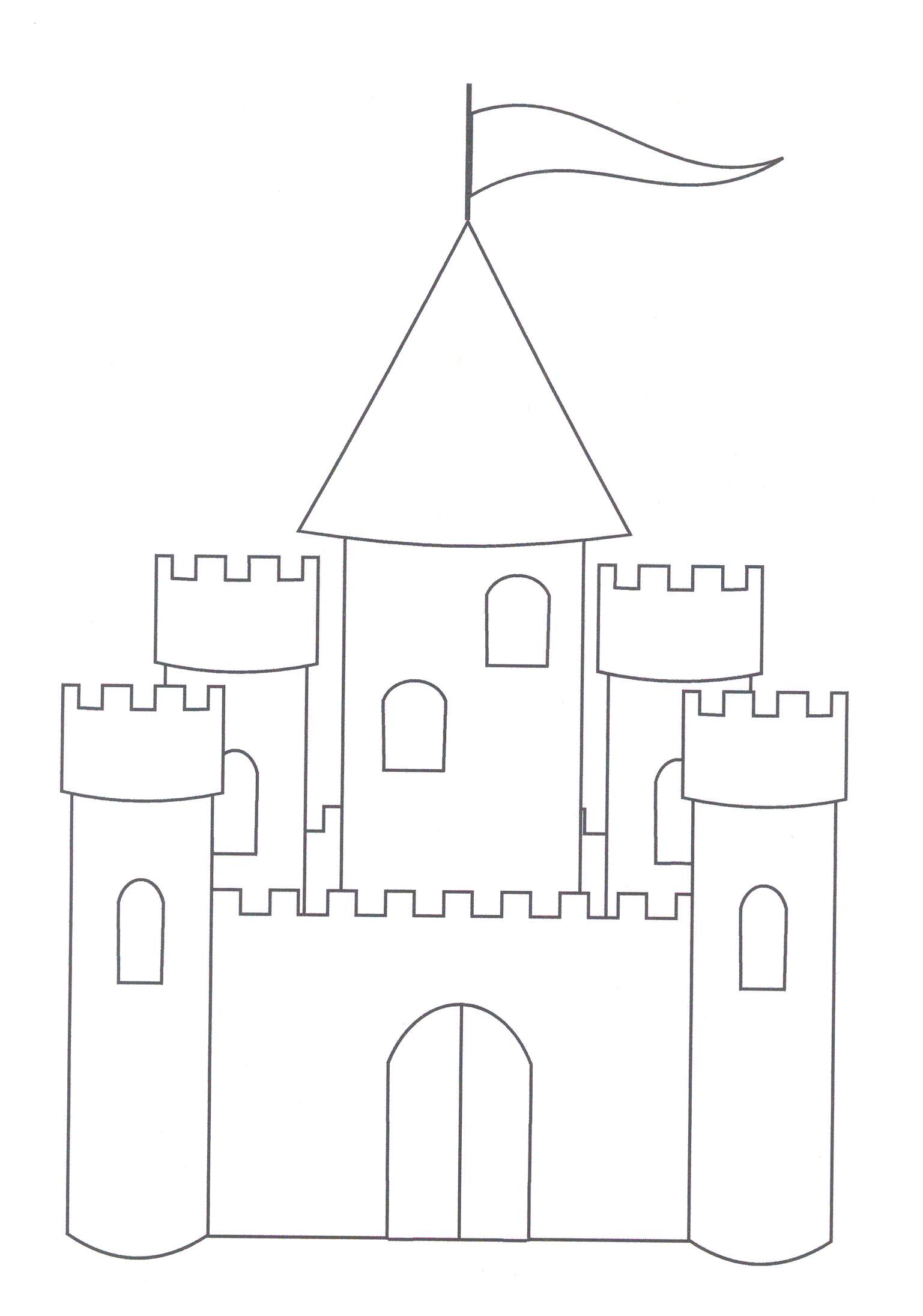 Castle coloring #12, Download drawings
