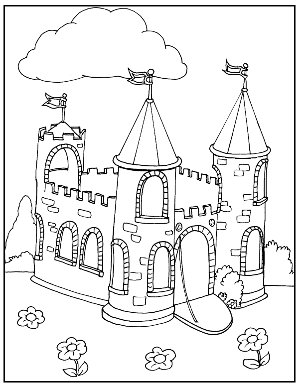 Castle coloring #4, Download drawings