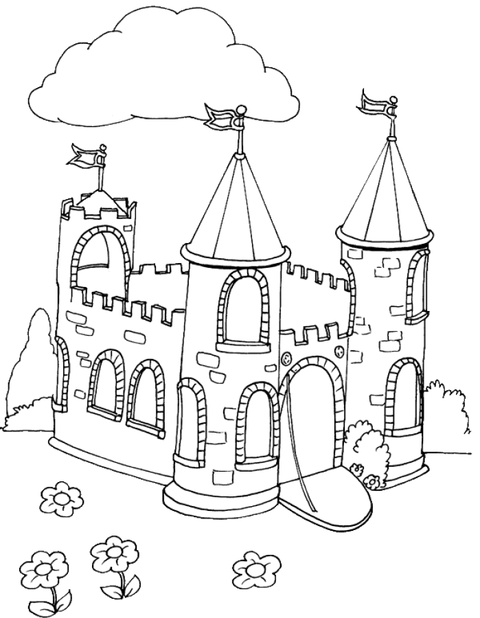 Castle coloring #18, Download drawings