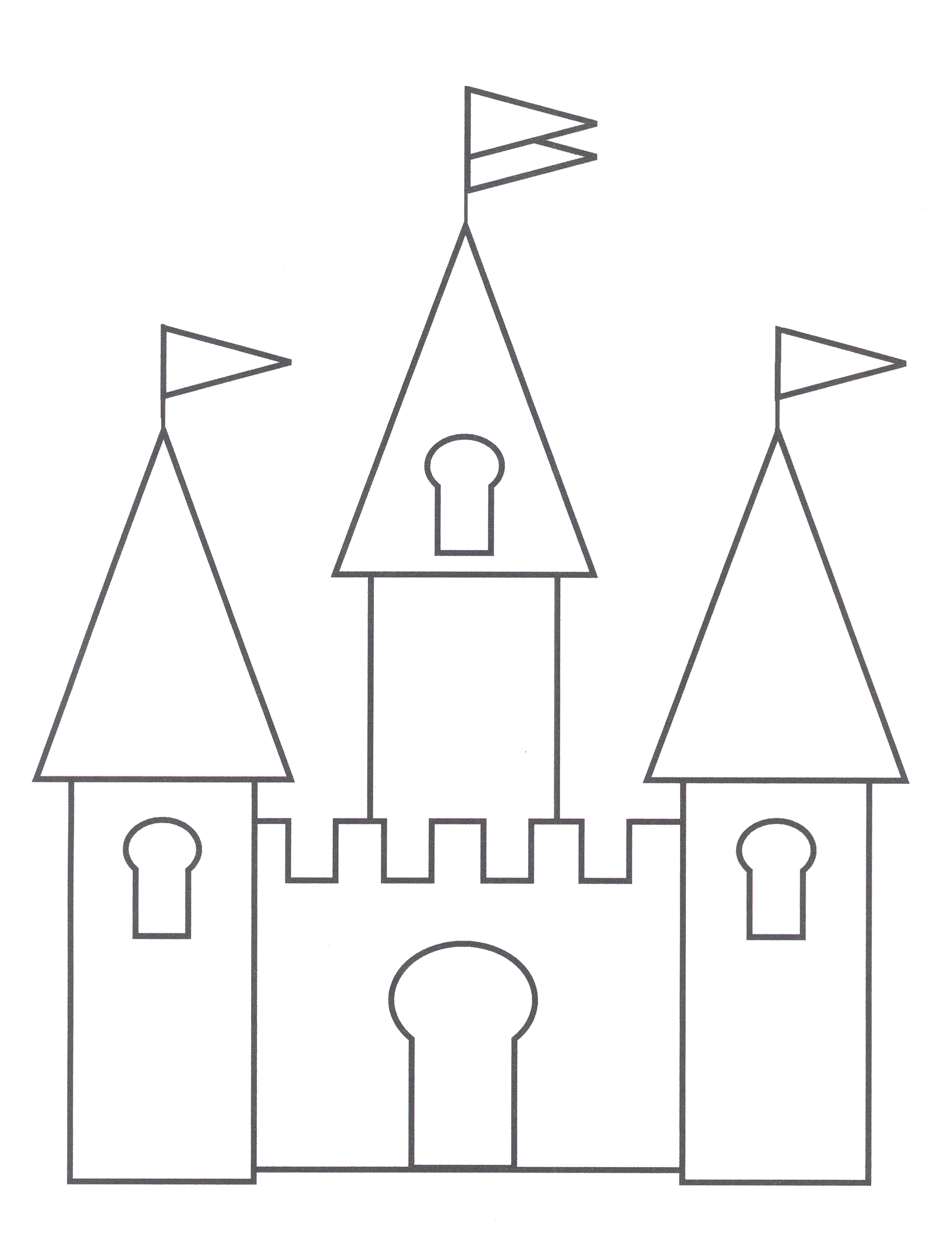 Castle coloring #2, Download drawings