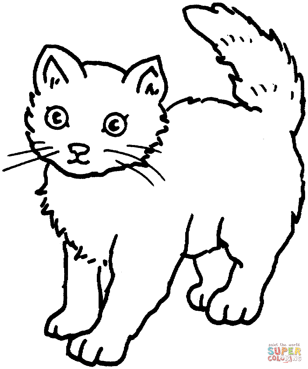 Cat coloring #6, Download drawings