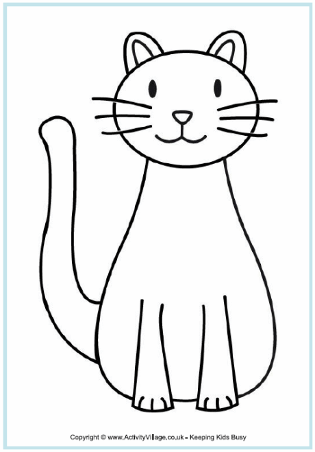 Cat coloring #11, Download drawings