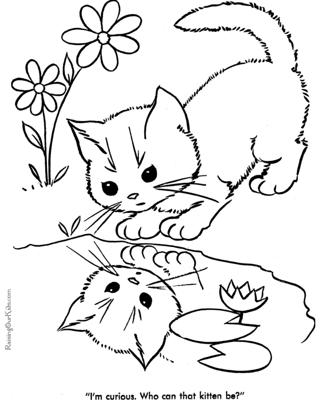 Cat coloring #9, Download drawings