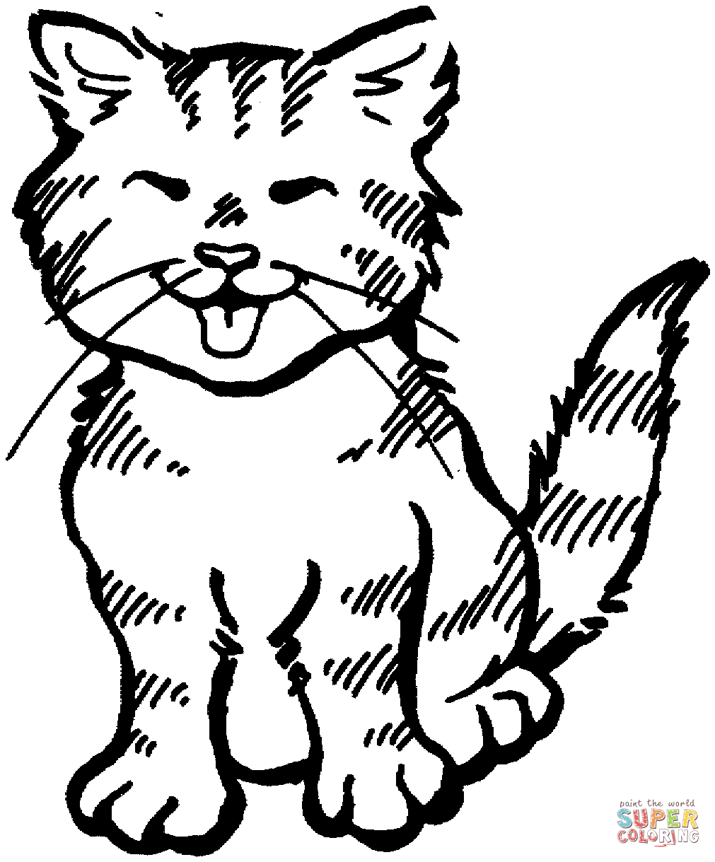 Cat coloring #8, Download drawings