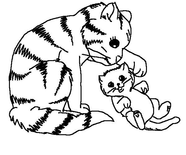Cat & Dog coloring #15, Download drawings