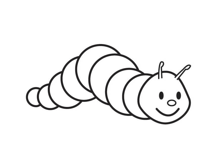 Caterpillar coloring #9, Download drawings