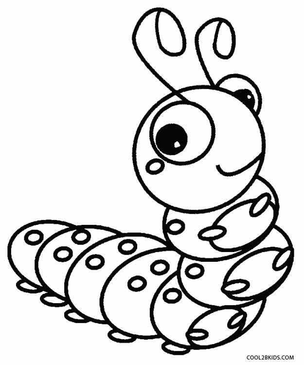 Caterpillar coloring #17, Download drawings