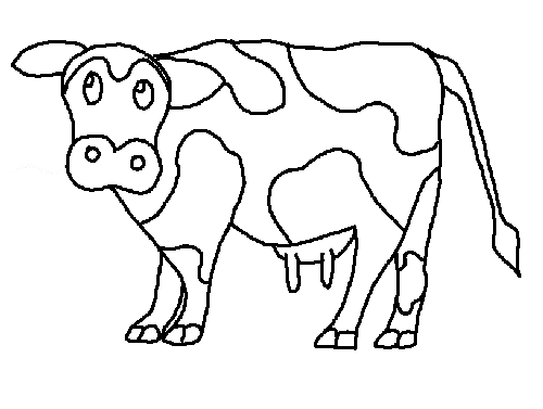 Cattle coloring #19, Download drawings