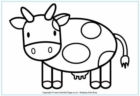 Cattle coloring #11, Download drawings