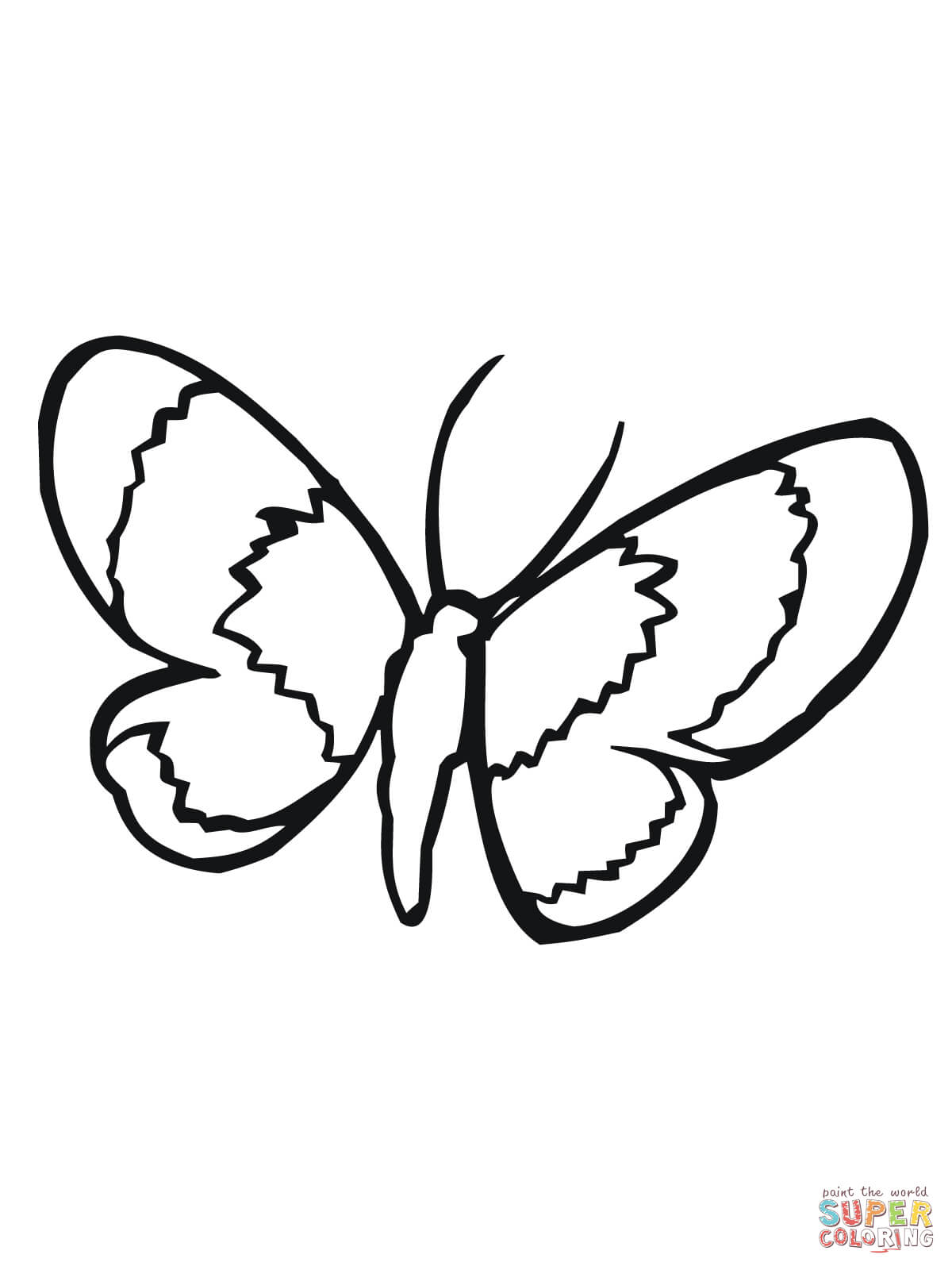 Moth coloring #15, Download drawings