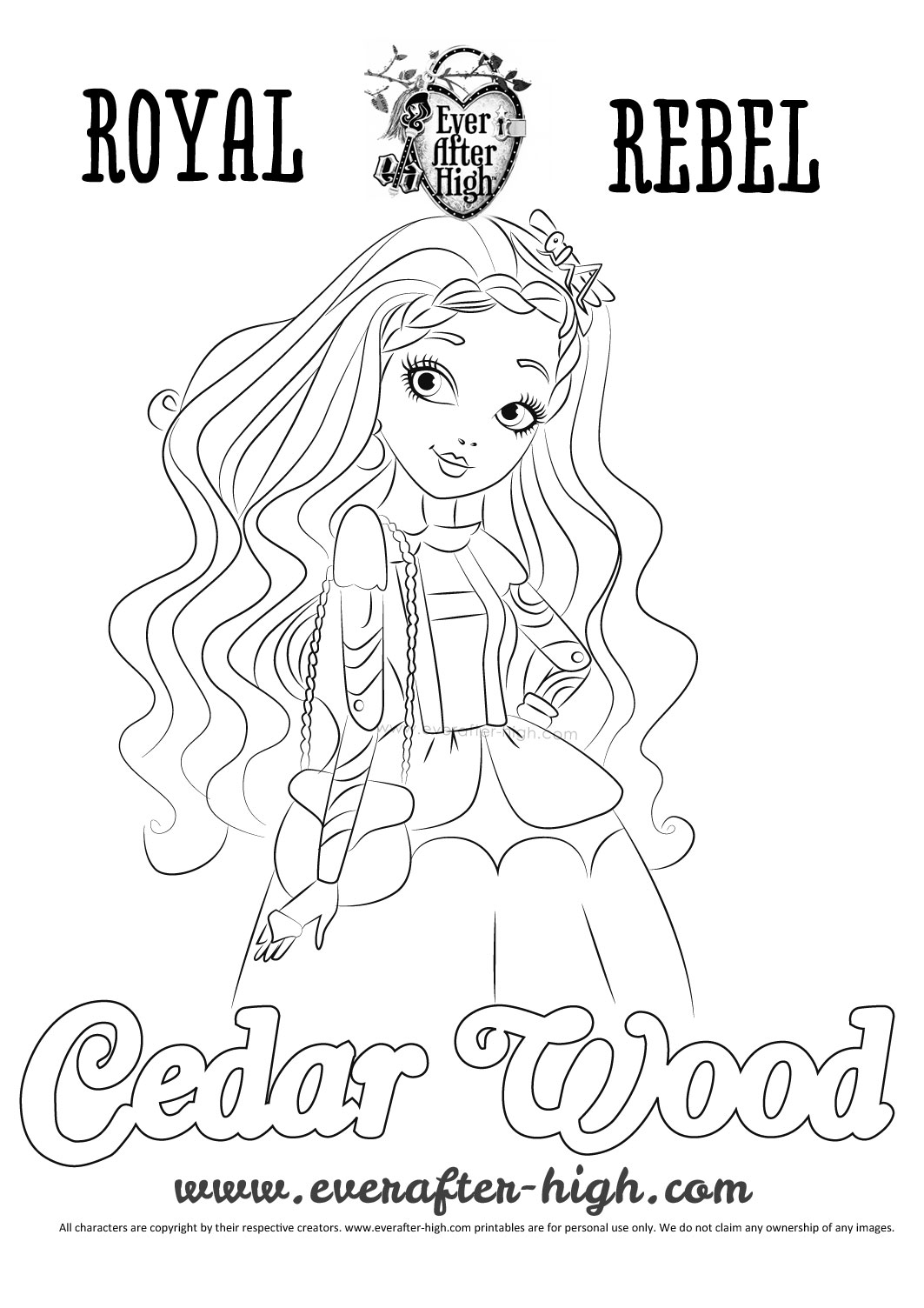 Cedar coloring #5, Download drawings