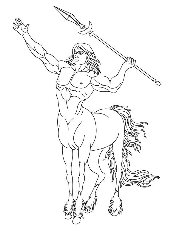 Centaur coloring #19, Download drawings