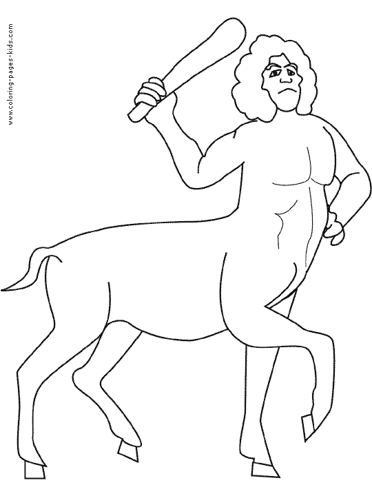 Centaur coloring #8, Download drawings