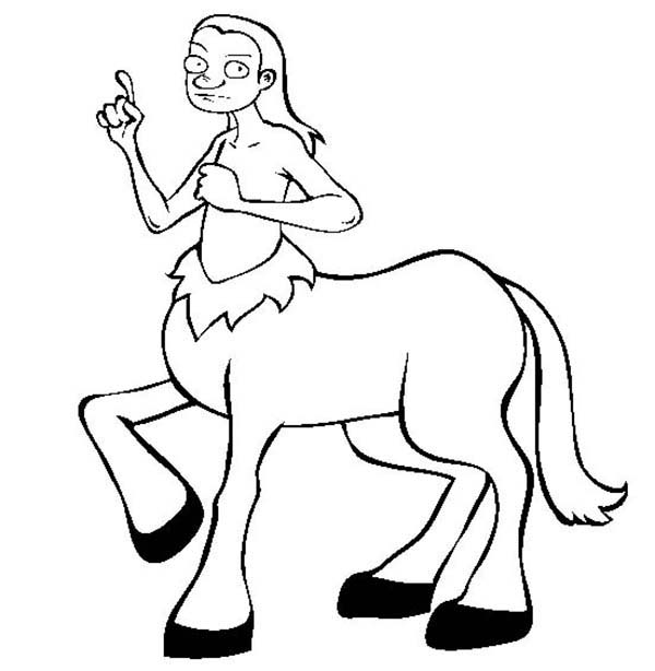 Centaur coloring #3, Download drawings