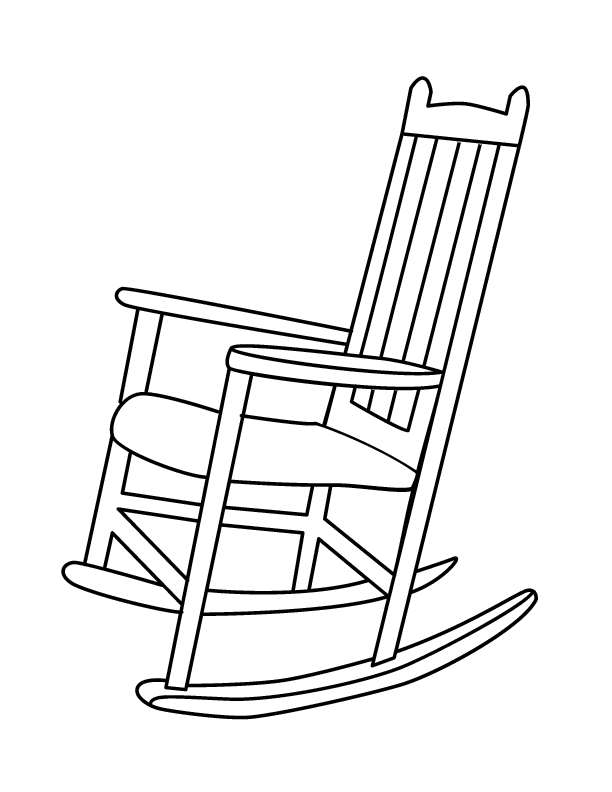 Chair coloring #14, Download drawings