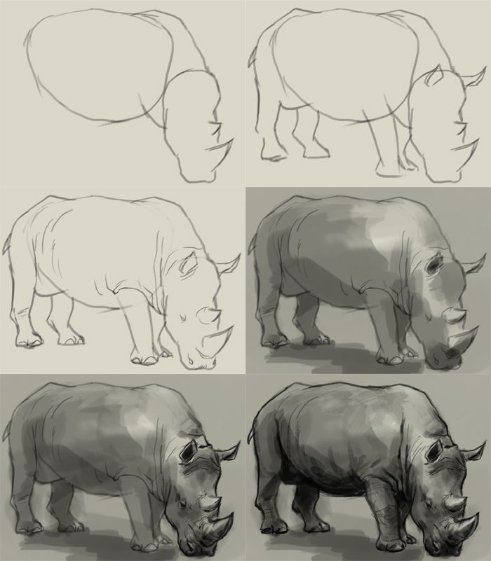 Charging Rhino svg #6, Download drawings