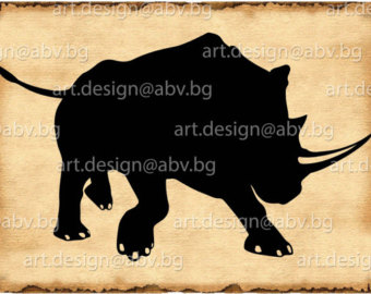 Charging Rhino svg #11, Download drawings
