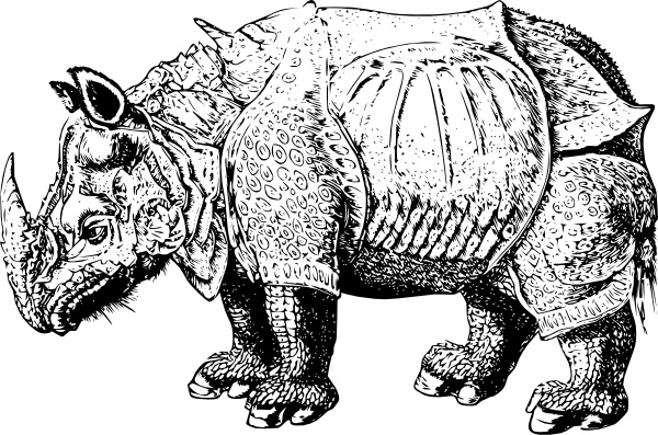 Charging Rhino svg #8, Download drawings
