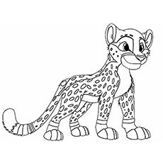 Cheetah coloring #1, Download drawings
