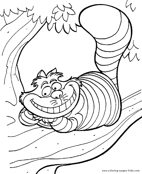 Cheshire Cat coloring #15, Download drawings