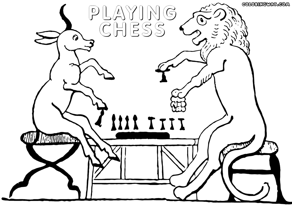 Chess coloring #13, Download drawings