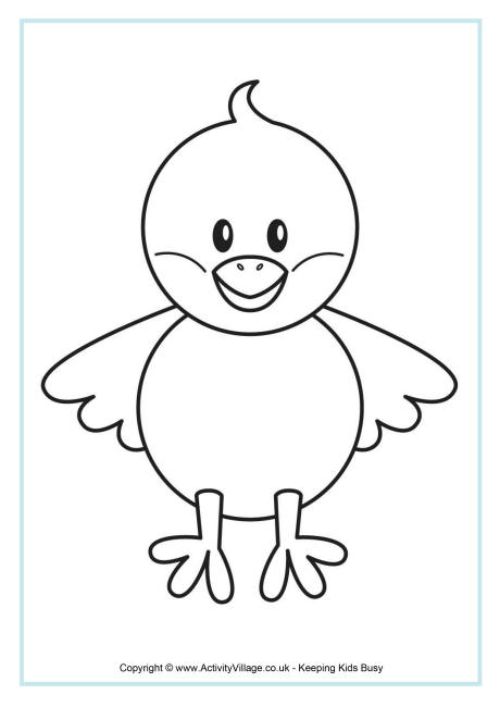 Chick coloring #15, Download drawings