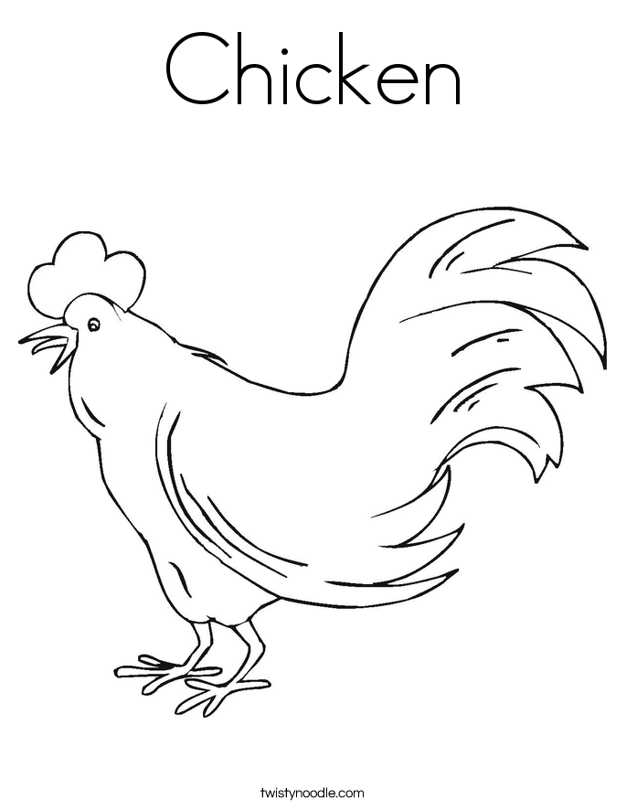 Chicken coloring #8, Download drawings