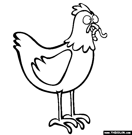 Chicken coloring #2, Download drawings
