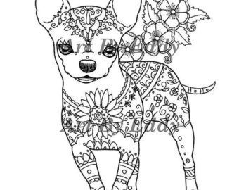 Chihuahua coloring #9, Download drawings