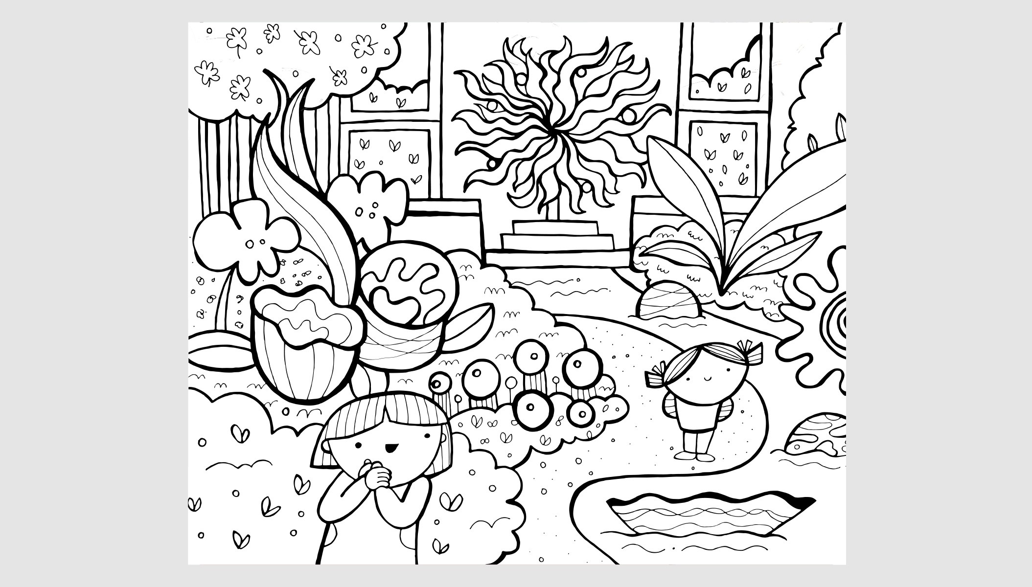 Chihuly coloring #5, Download drawings