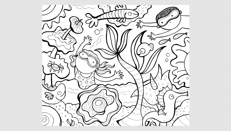 Chihuly coloring #4, Download drawings