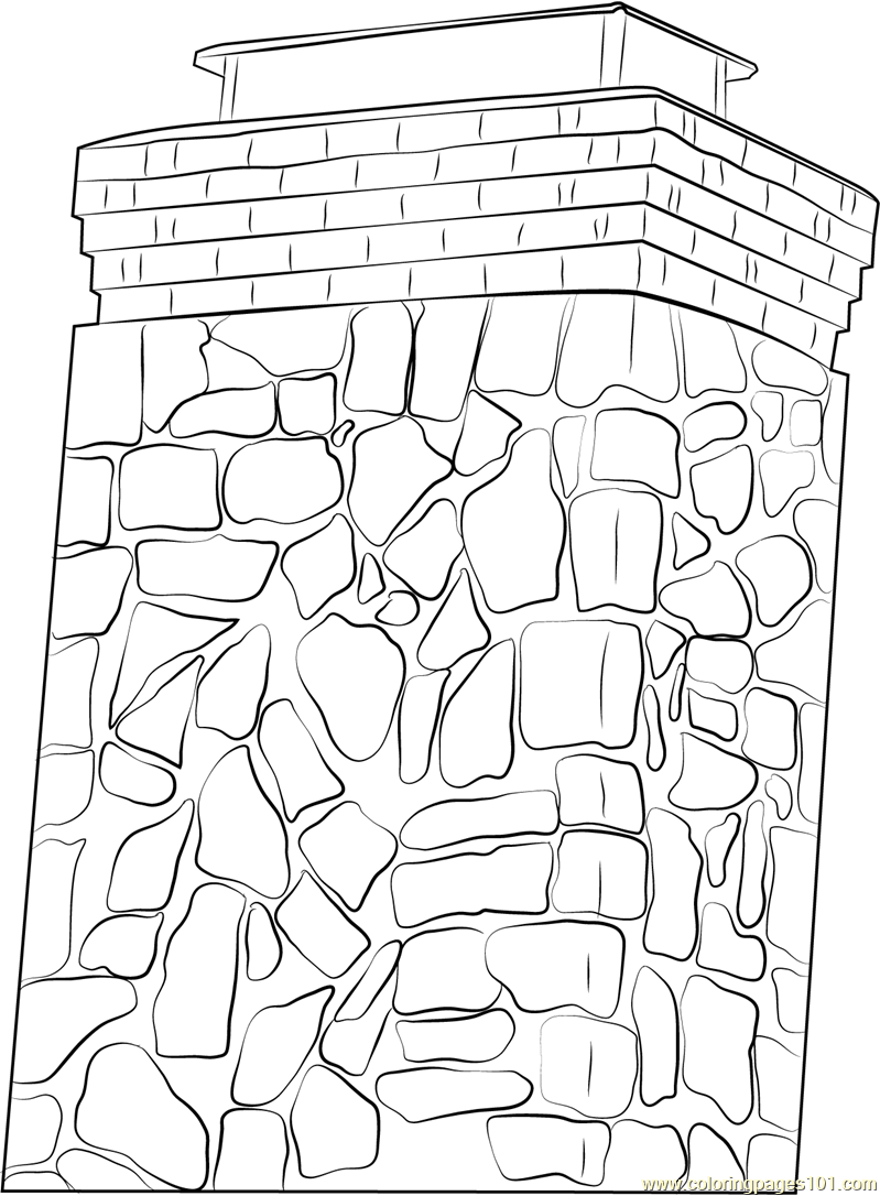 Chimney coloring #3, Download drawings