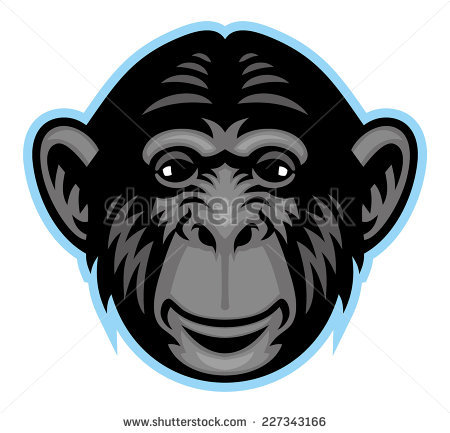 Chimpanzee svg #2, Download drawings